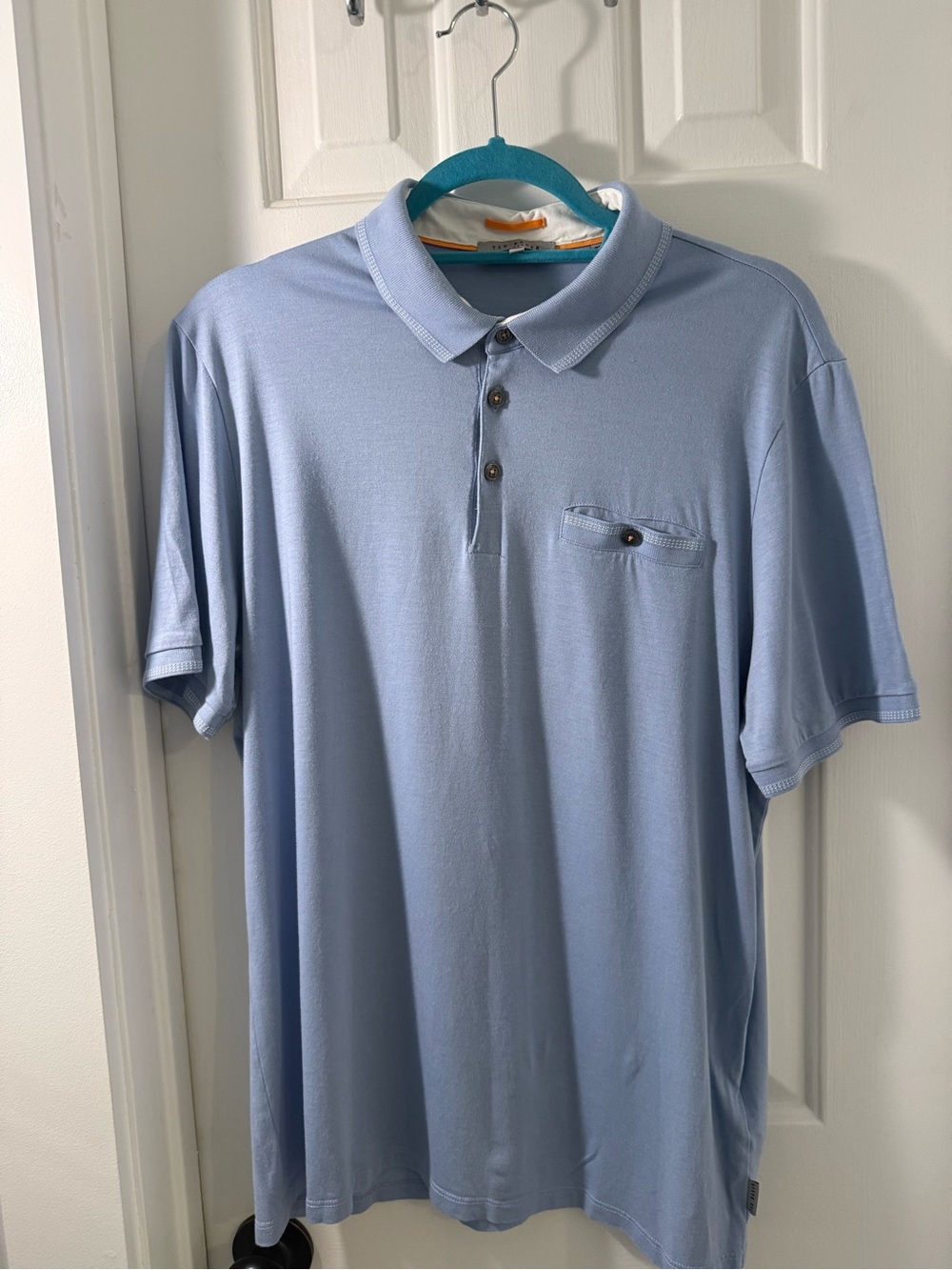 Ted Baker London light Blue Short Sleeve Polo